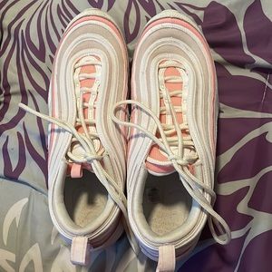 Pink and White Nike Air Max 97 sneakers size Womens 11